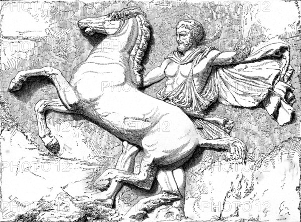 PHIDIAS, Haut Relief, métope du Parthénon