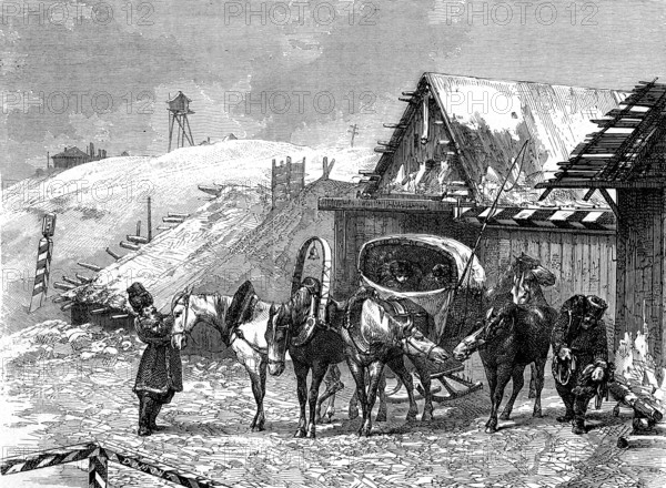 Un relais de voyageurs en Russie