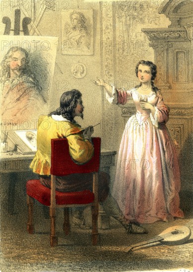 Sophie Chéron et le peintre