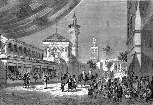Une place à TUNIS en 1865