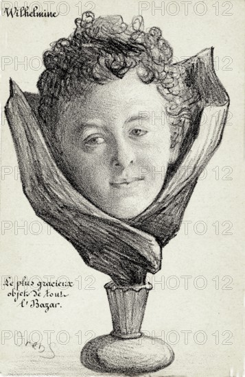 Caricature de Wilhelmine, Reine des Pays-Bas