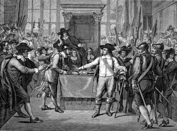 CROMWELL devant le Parlement