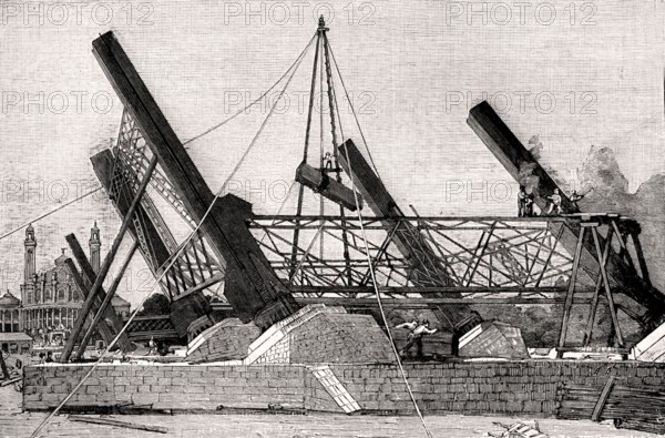 Premiers travaux de la Tour Eiffel-1889