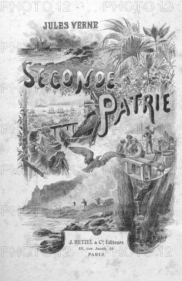 Jules Verne, illustration de "Seconde Patrie"