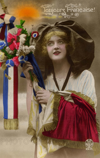 jeune femme patriote