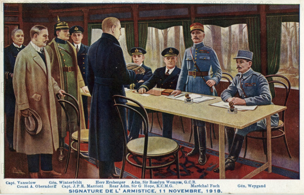 Signature de l'Armistice, 11 novembre 1918