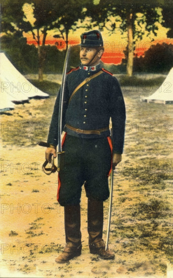 Artilleur français en faction