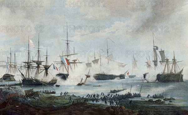 Combat dans la baie d'Algeciras près de Trafalgar (6 juillet 1801)