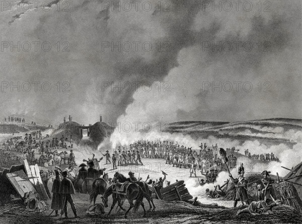 D'après Bacler d'Albe, Napoléon visite les bivouacs à la veille de la bataille d'Austerlitz (1er décembre 1805)