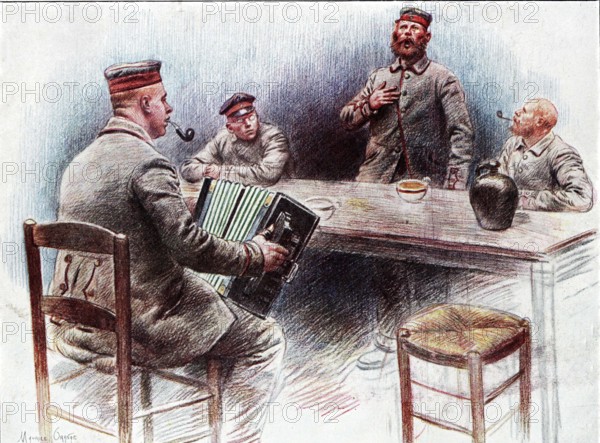 Orange, Canteen at a German Prisoner of War camp in Dinan