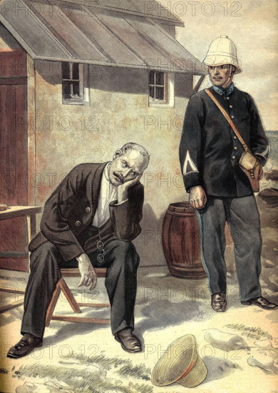 Alfred Dreyfus on Devil's Island.