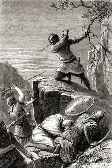 Louis VII combat les Sarazins.