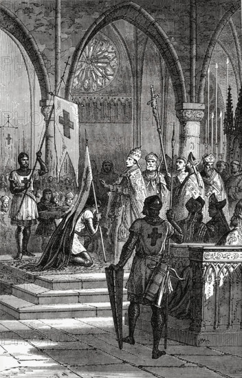 Louis VII à la Basilique Saint Denis.