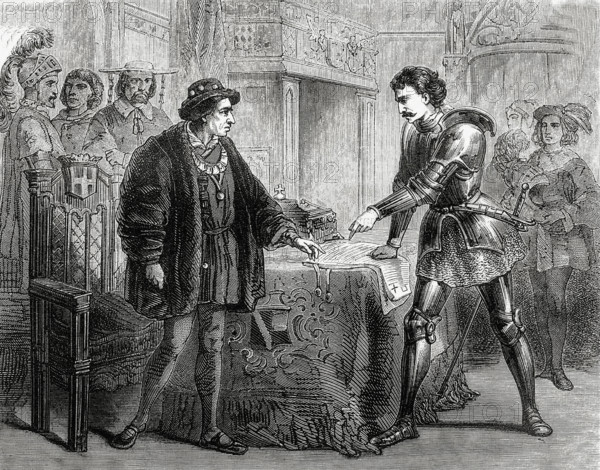 Louis XI et Charles le Téméraire.