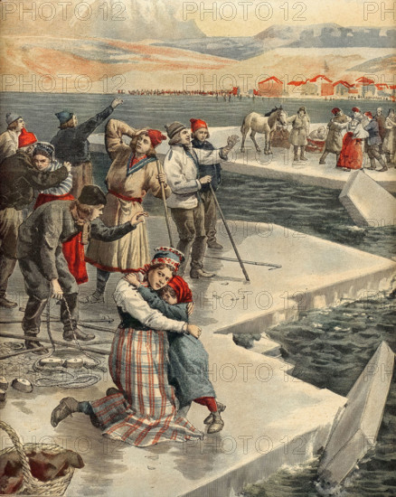 La banquise en Russie.