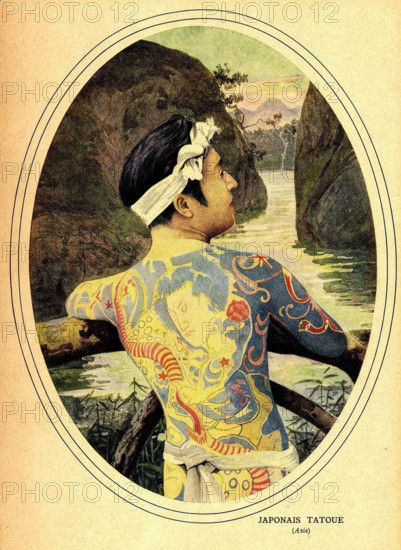 Japonais tatoué.