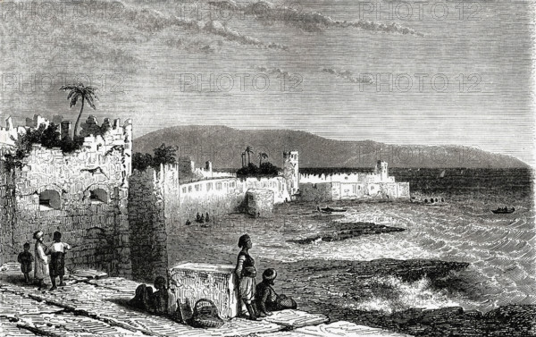 Saint-Jean d'Acre (Acre, Israel) during the Crusade era.