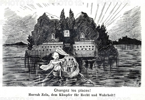 Emile Zola, défenseur de Dreyfus.