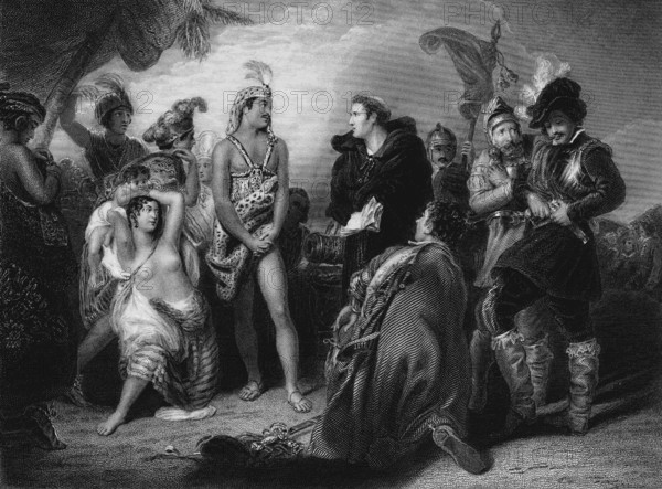 The conquest of Peru.