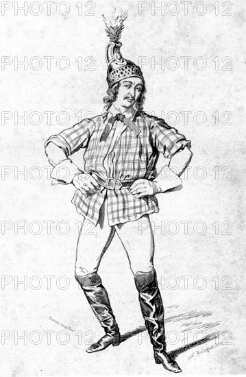 1821-1889, Christian Perrin ( called Christian ) french actor in Paris Theatres.
Lyrics opera singer. He met Offenbach.
1858