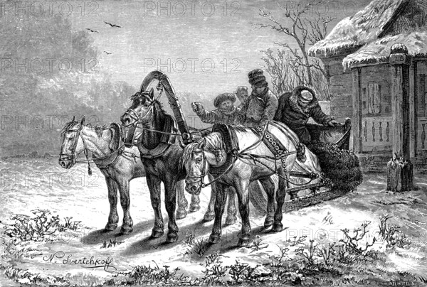 Russia, relay station in 1865