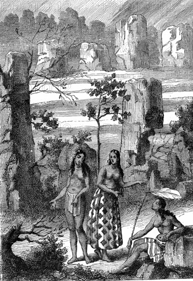 Ruines de piliers antiques à Tinian