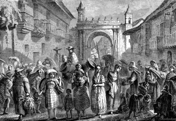 A street in Quito, Ecuador