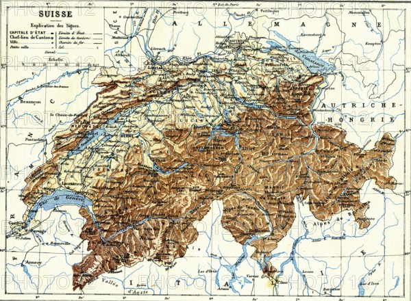 Carte de la Suisse
