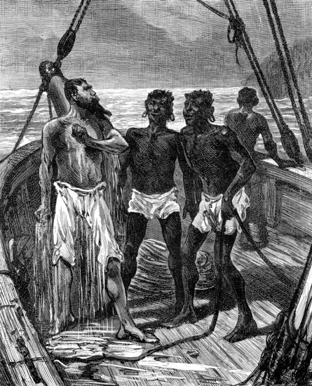 Rubber transport on the Maroni river