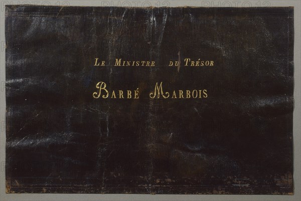 Rabat du portefeuille du ministre du Trésor, Barbé Marbois