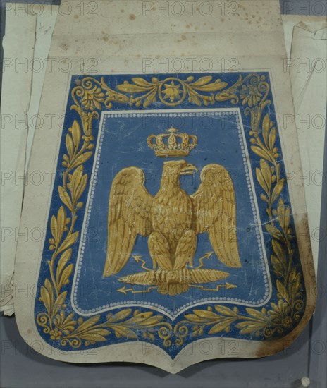 Vernet, Projet de la sabretache d'Eugène de Beauharnais pour le Sacre de l'Empereur