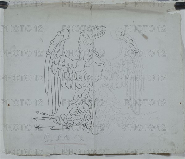 Chaudet, Etude préparatoire pour l'aigle impérial, symbole de l'Empire français
