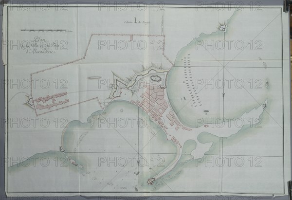Plan de la ville et des ports d'Alexandrie