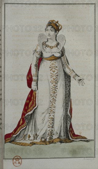 Empress Josephine in coronation robe (1805)
