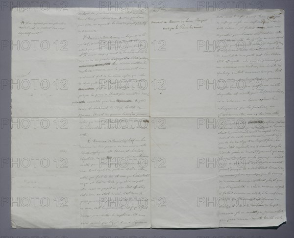 Manuscript, Coup d’état of 18th Brumaire