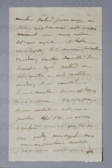 Emperor Napoleon I's first will, written on St. Helena island (1819)