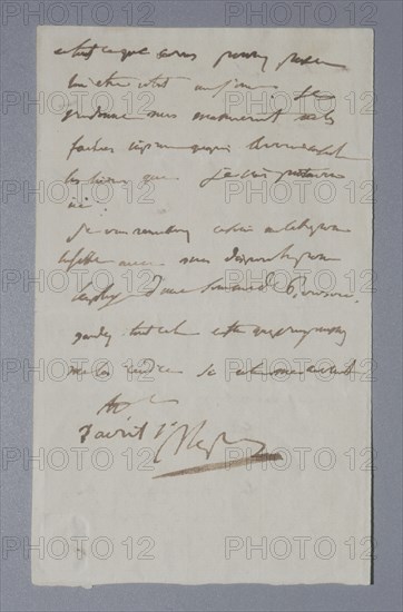 Emperor Napoleon I's first will, written on St. Helena island (1819)