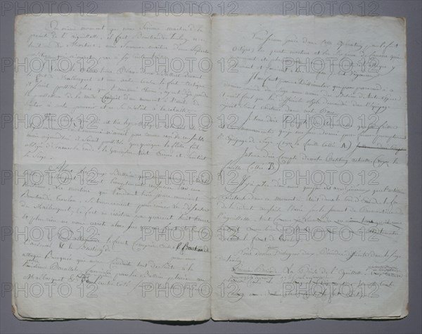 Manuscrit, Plan du siège de Toulon (1793)