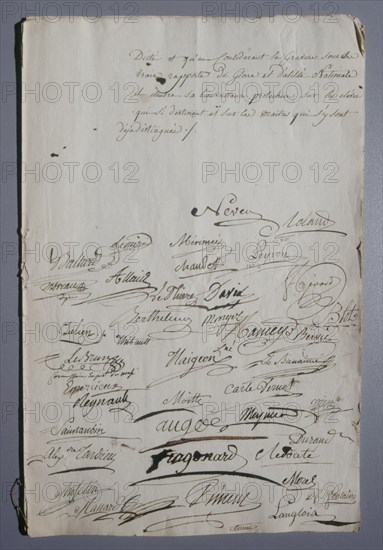 Petition sent to the Minister of the Interior in 1799 to reassert the value of the art of engraving