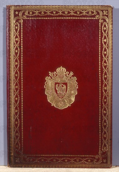 Couverture aux armes de l'Empereur, Parapheur