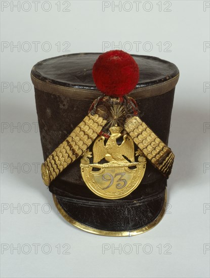 Officer's shako worn by the grenadiers of the 93th regiment (1812 model)