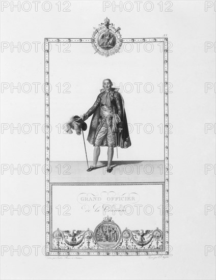 Livre du Sacre par Percier et Fontaine : Grand Officier de la Couronne