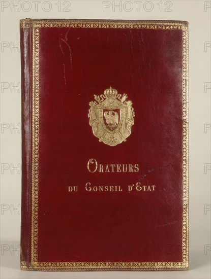 Chemise portefeuille de l'empereur Napoléon 1er au Conseil d'Etat