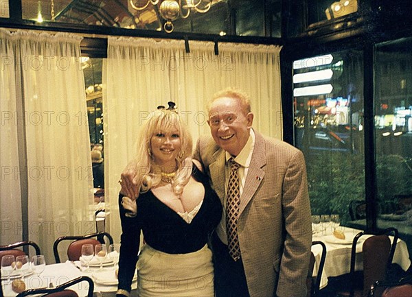 Charles Trenet and Lolo Ferrari