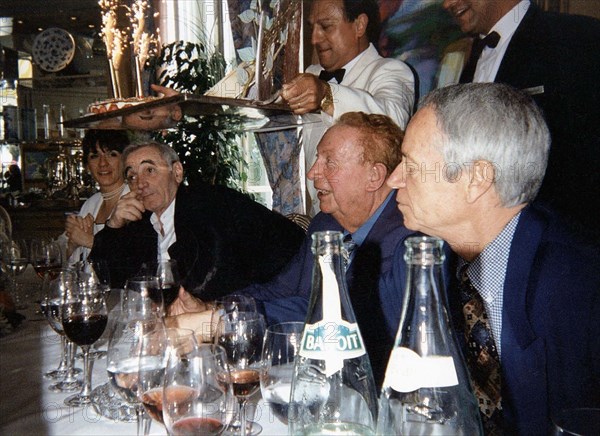 Charles Trenet with Virginie Lemoine and Charles Aznavour