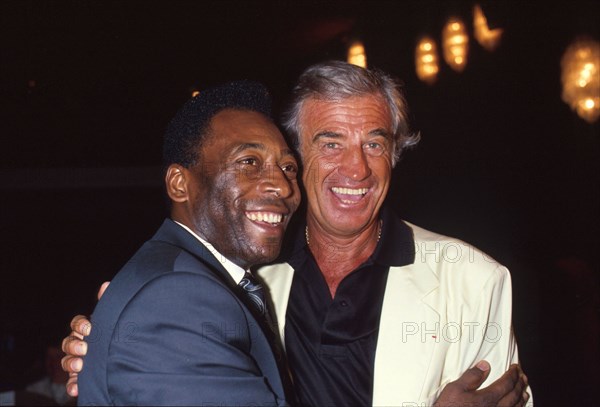 Jean-Paul Belmondo et Pelé