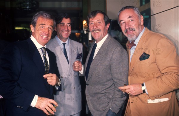 Jean-Paul Belmondo, Pierre Vernier, Jean Rochefort et Philippe Noiret