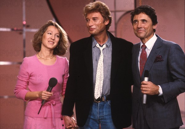 Sacha Distel, Nathalie Baye, Johnny Hallyday