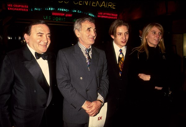 Charles Aznavour with Mischa, Katia and   Lucien Layani