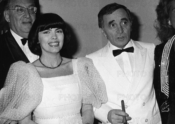 Charles Aznavour, Mireille Mathieu, Léon Zitrone